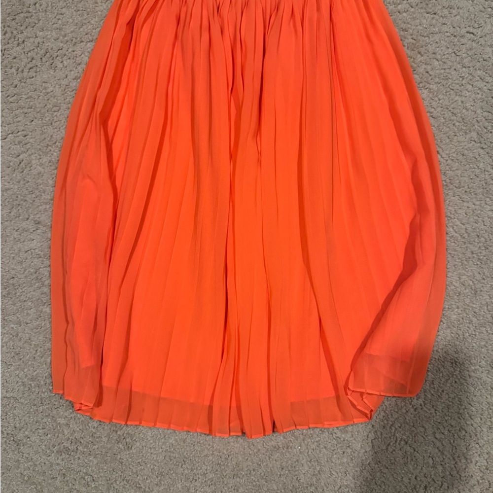 Elegant Bright Pink Pleated Skirt